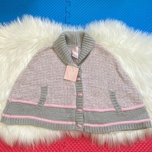Girl clothes knitted shawl/wintercape 5T